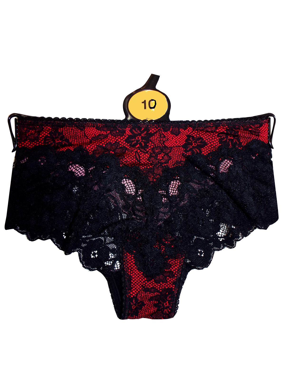 bright pink lace knickers