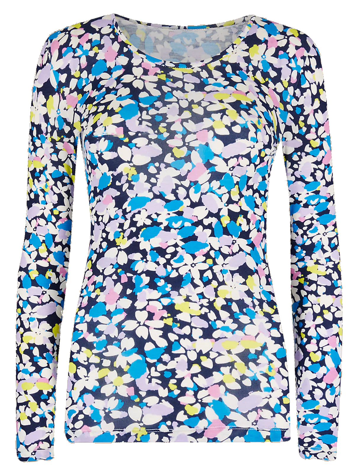 Marks and Spencer - - M&5 MULTI Printed Heatgen Thermal Long Sleeve Top ...