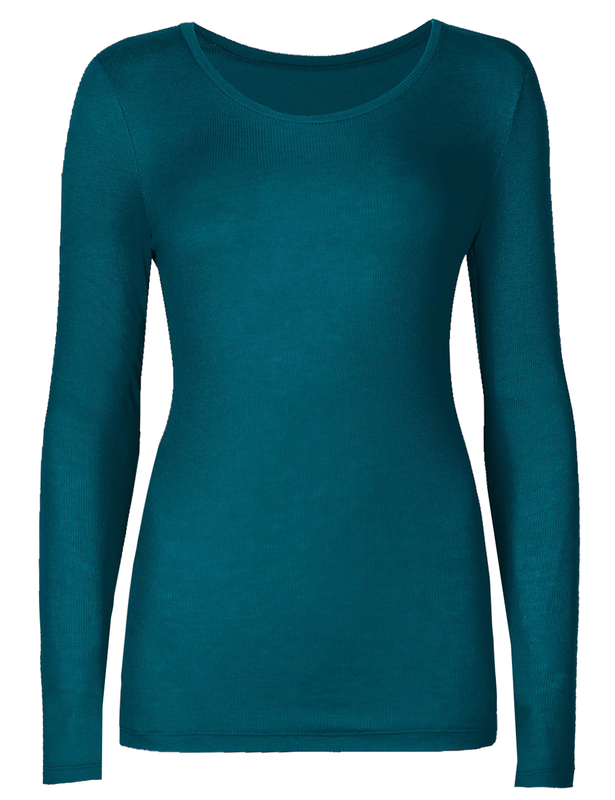 Marks and Spencer - - M&5 DARK-TURQUOISE Ribbed Heatgen Thermal Long ...