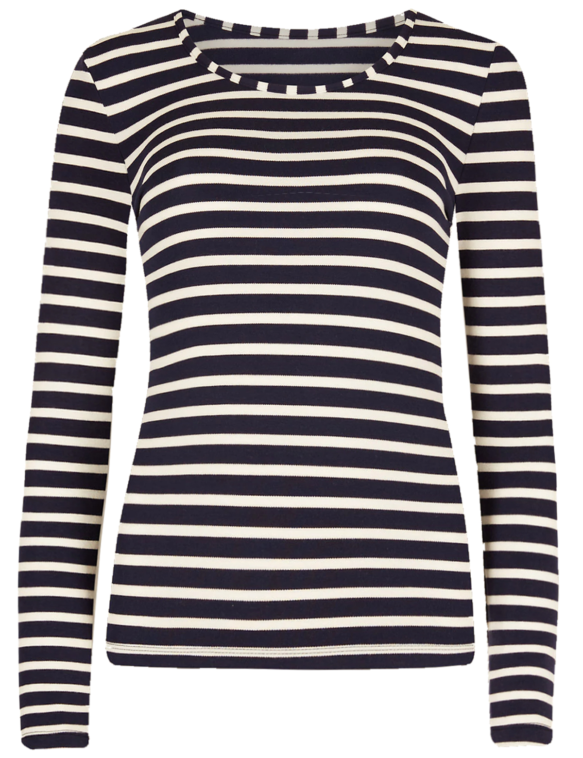 Marks and Spencer - - M&5 NAVY Striped Brushed HeatGen PLUS Thermal ...