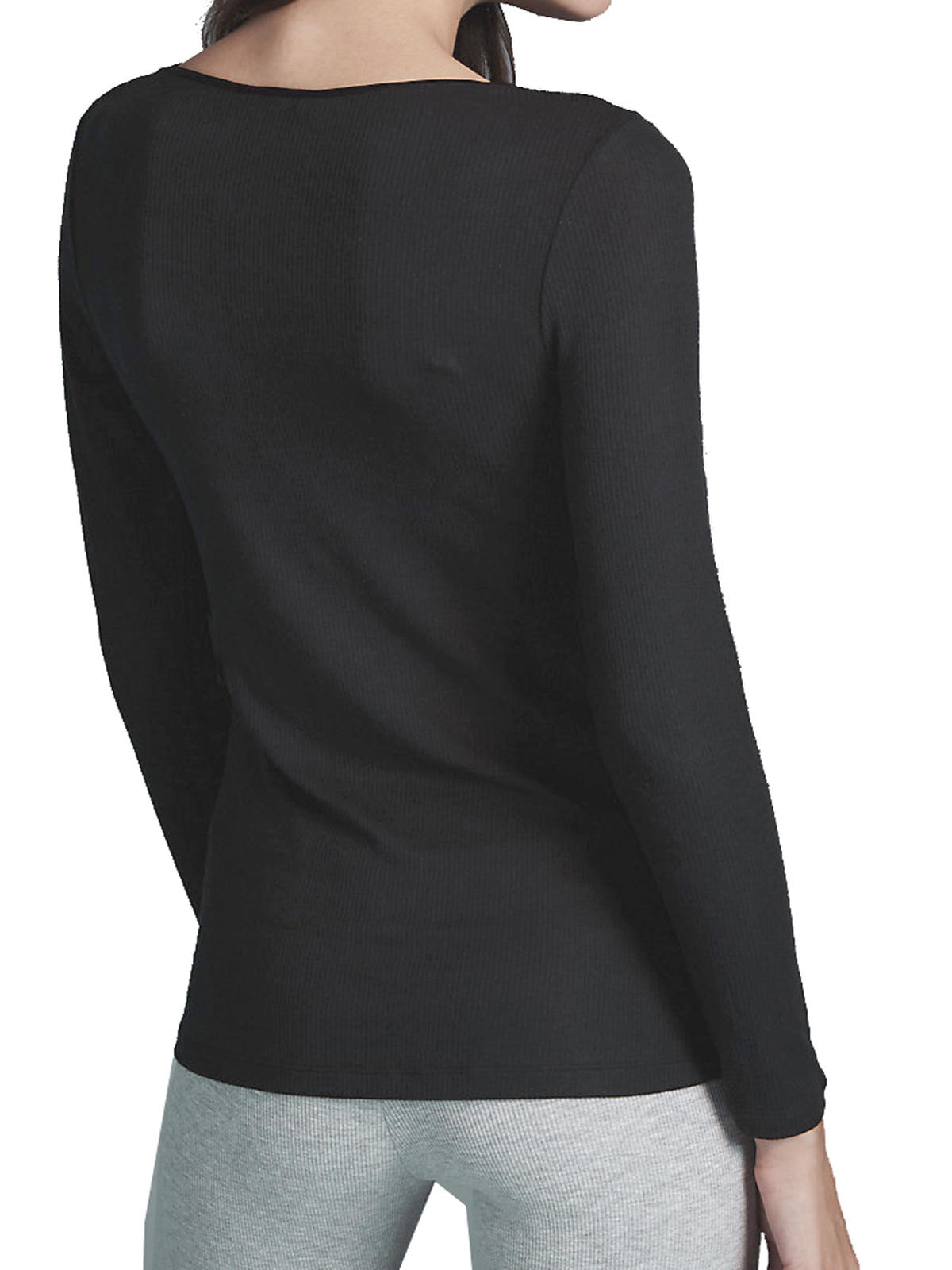 Marks and Spencer 4utograph BLACK Modal Rich Thermal Long Sleeve
