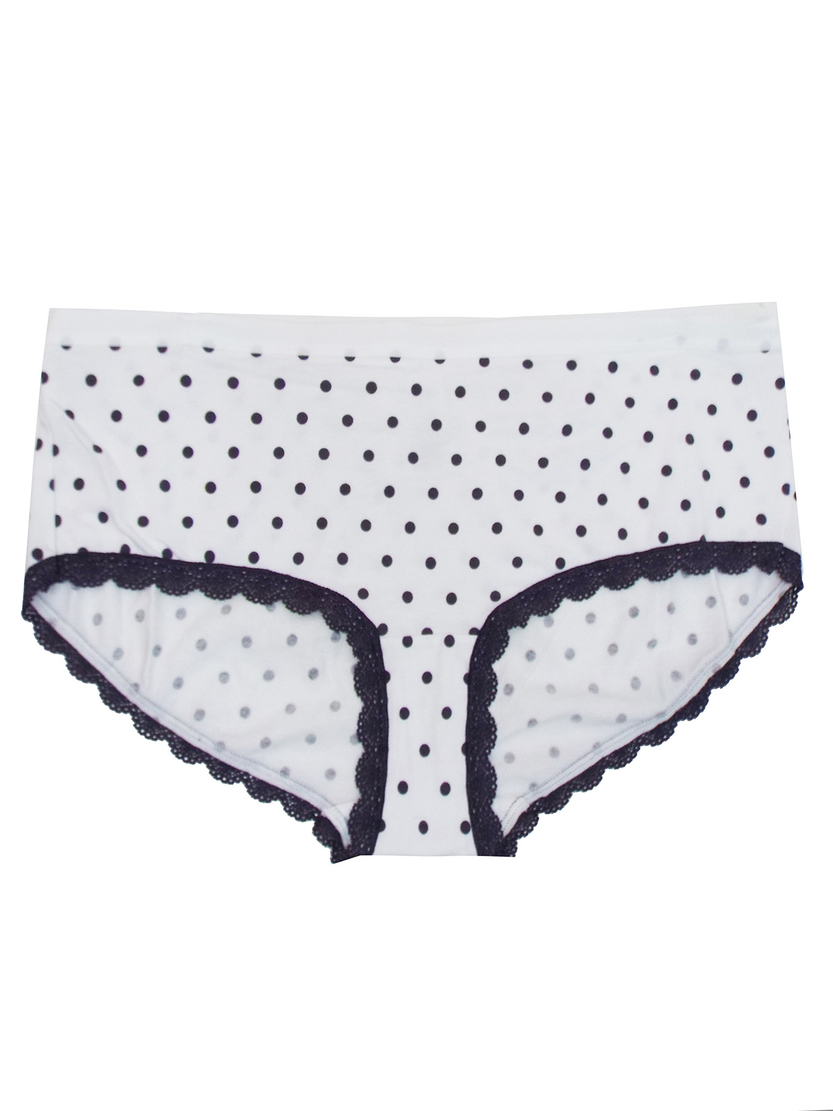 Marks and Spencer - - M&5 WHITE Cotton Rich Spotted Low Rise Shorts ...