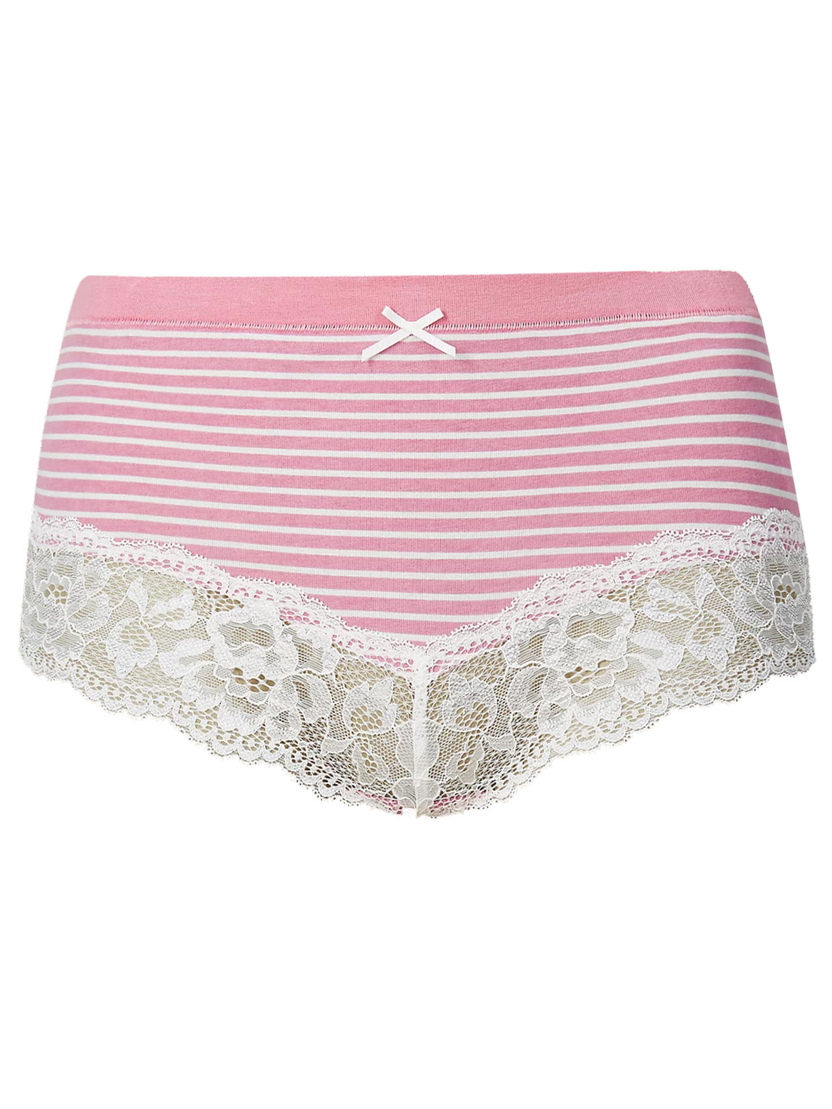 Marks and Spencer M&5 PINK Cotton Rich Printed Brazilian Knickers