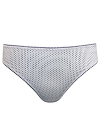 M&5 WHITE Cotton Rich Spotted Brazilian Knickers - Plus Size 18 to 20 M&5 WHITE Cotton Rich Spotted Brazilian Knickers - Plus Size 18 to 20