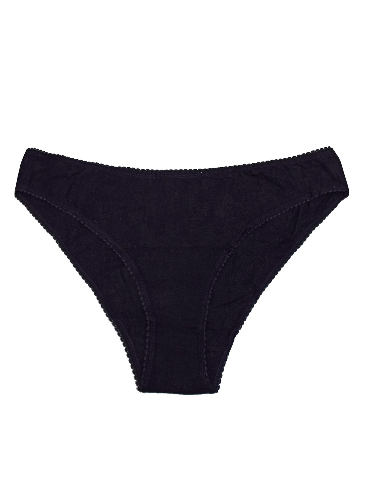 Marks and Spencer M&5 BLACK Cotton Rich Brazilian Knickers Plus