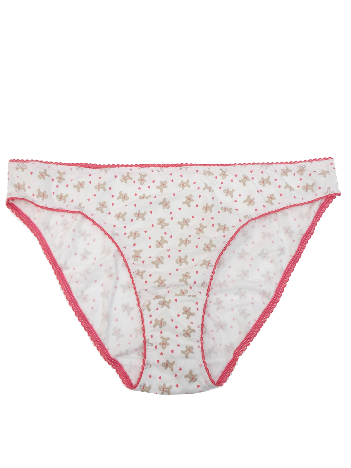 Marks and Spencer M&5 WHITE Cotton Rich Gingerbread Man Print