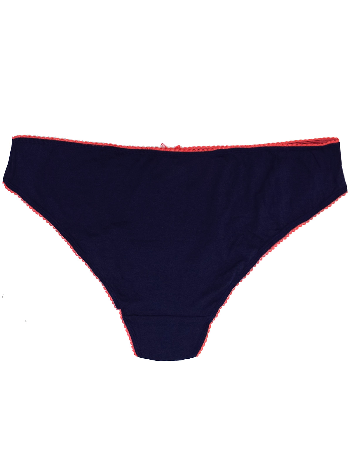 Marks and Spencer M&5 NAVY Cotton Rich Contrast Trim Brazilian