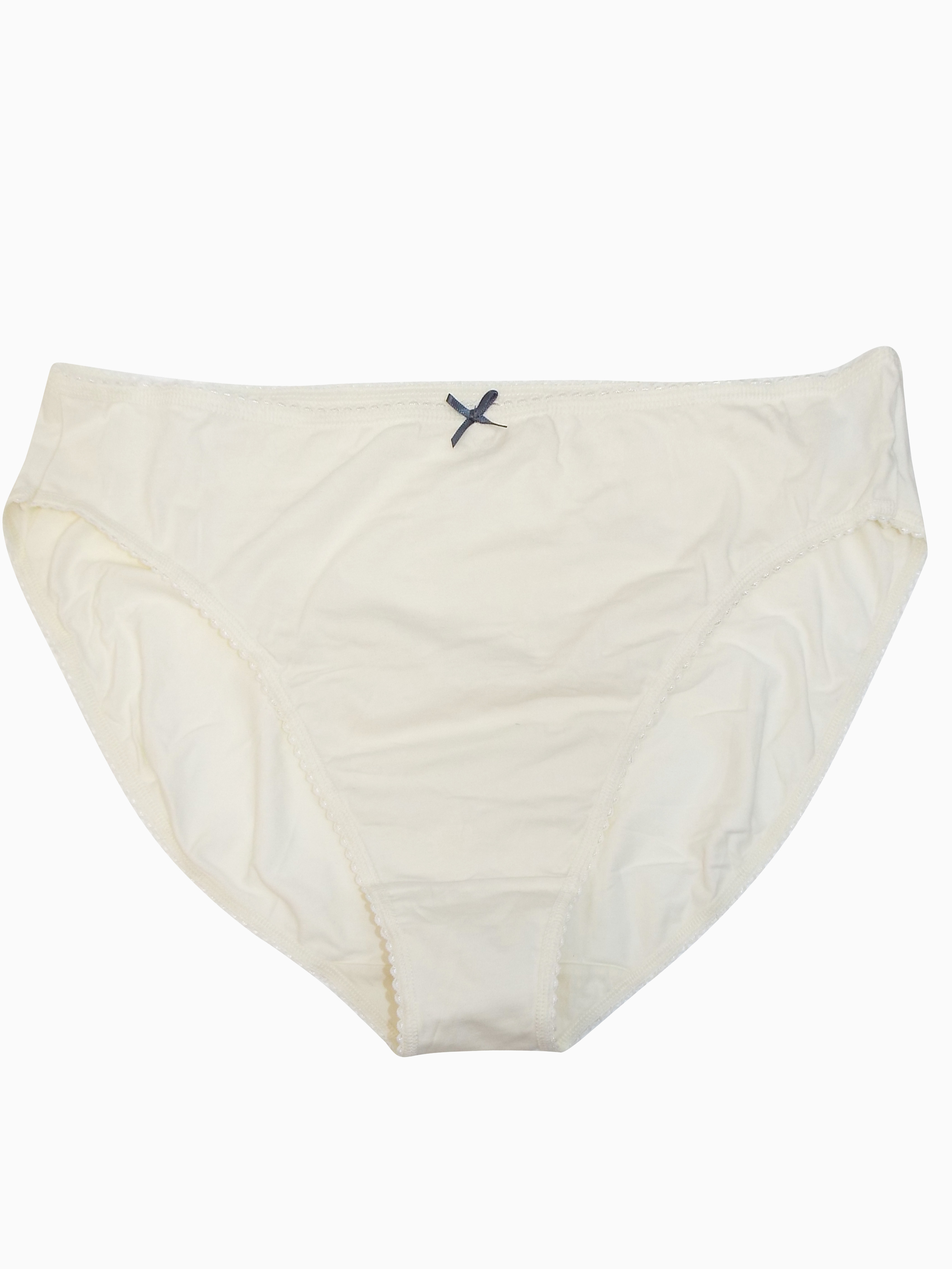 Marks and Spencer M&5 IVORY Cotton Rich High Leg Knickers Plus
