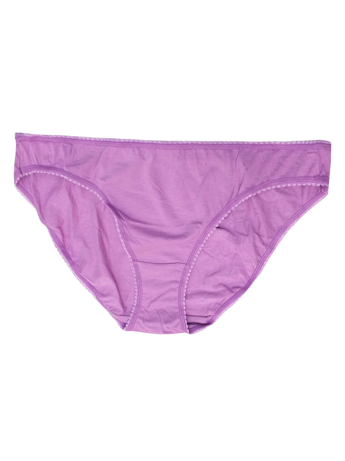 Marks and Spencer - - M&5 BRIGHT-MAUVE Cotton Rich Lace Trim Bikini ...