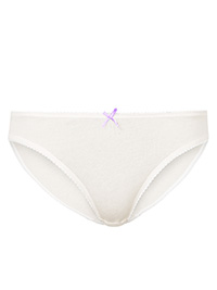 M&5 IVORY Scallop Lace Trim Brazilian Knickers - Plus Size 16 to 20 M&5 IVORY Scallop Lace Trim Brazilian Knickers - Plus Size 16 to 20
