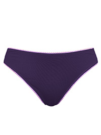 M&5 PLUM Scallop Lace Trim Brazilian Knickers - Plus Size 16 to 20 M&5 PLUM Scallop Lace Trim Brazilian Knickers - Plus Size 16 to 20
