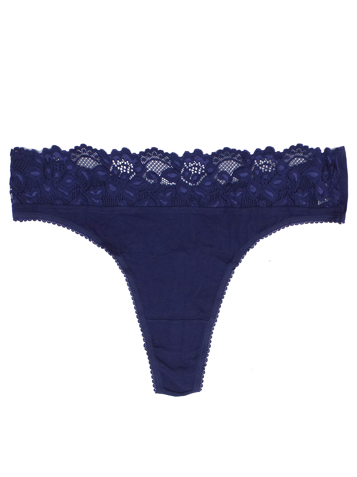 Marks and Spencer - - M&5 NIGHTSHADE Lace High Rise Thong - Plus Size ...