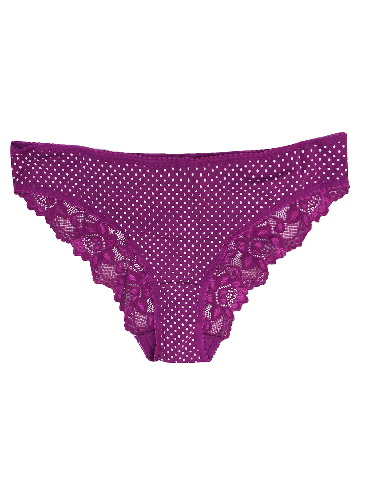 Marks and Spencer - - M&5 BRIGHT-MAGENTA Low Rise Lace Back Brazilian ...