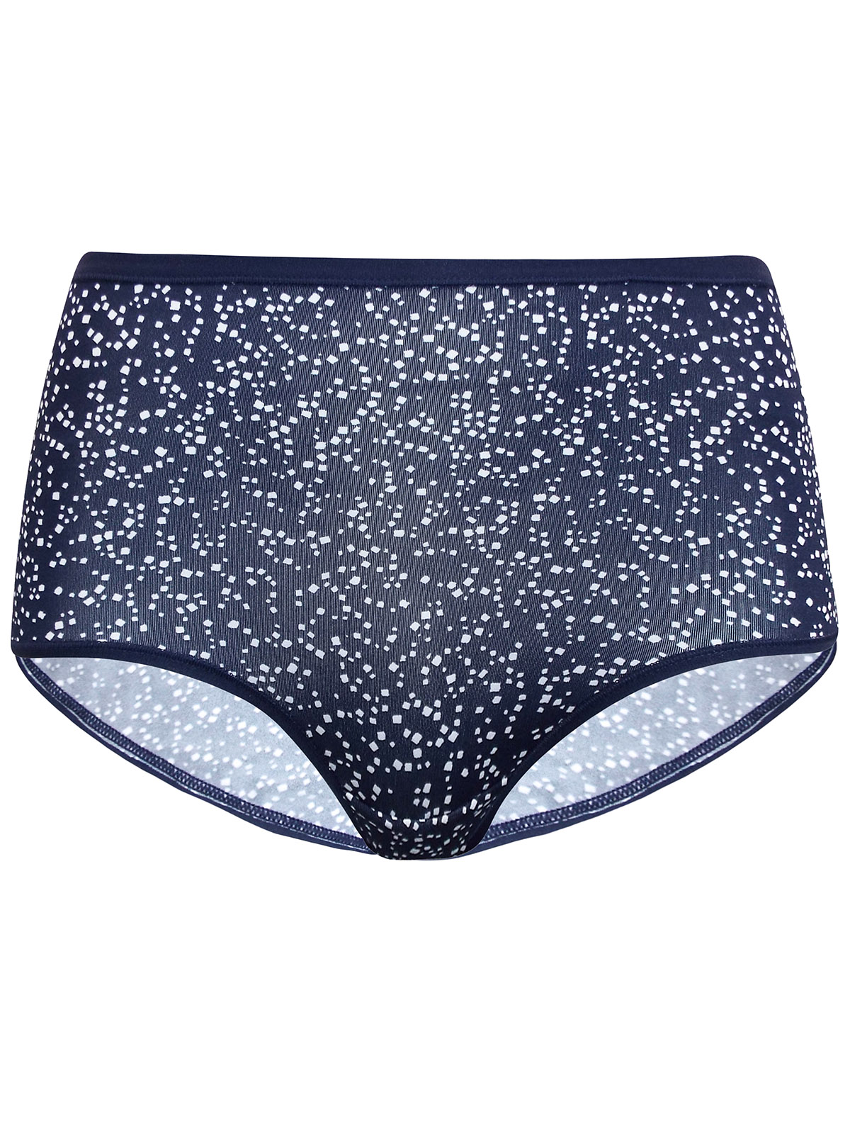 Marks and Spencer - - M&5 NAVY Spot Print Midi Knickers - Size 6 to 18