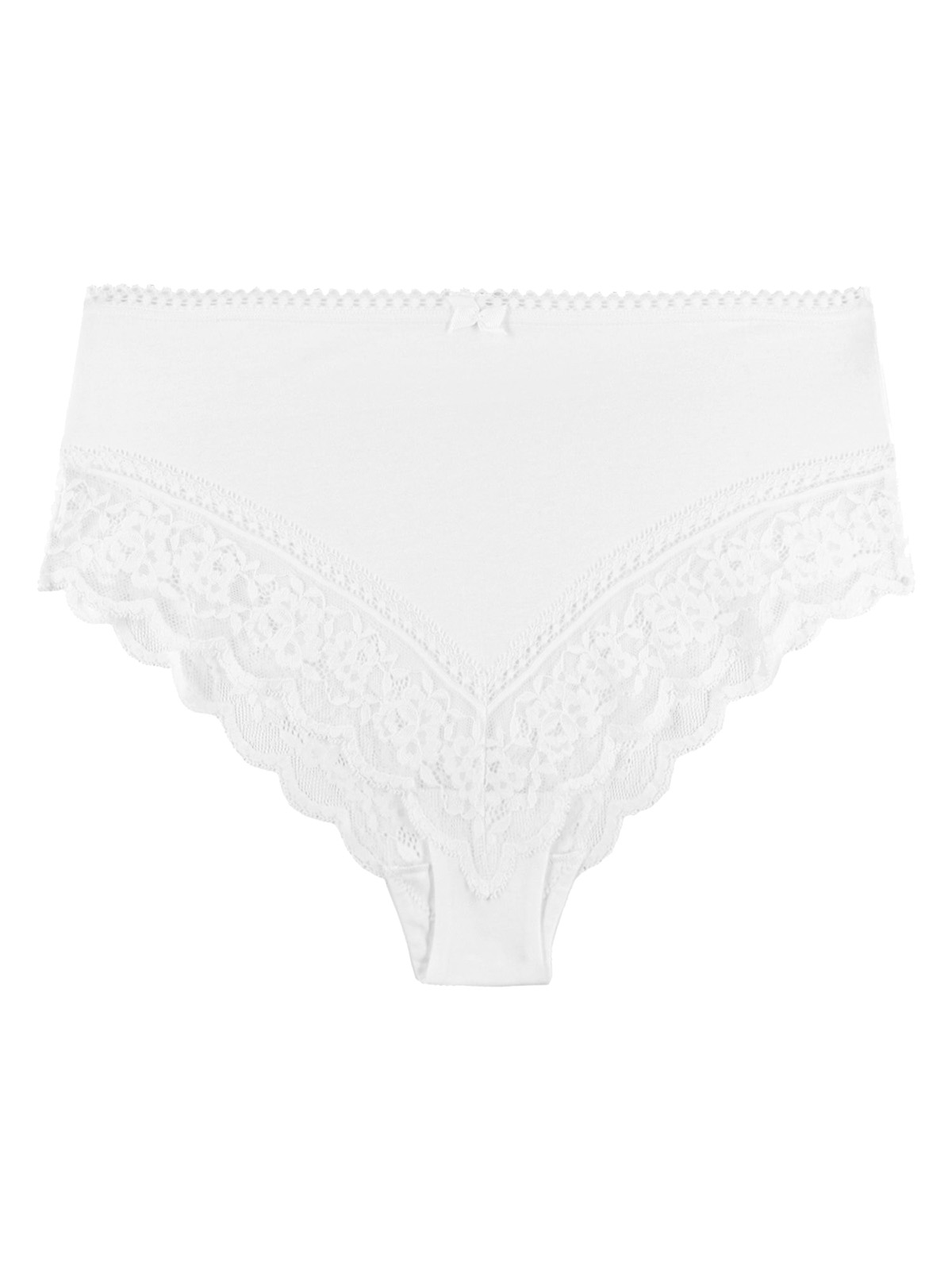 Marks and Spencer M&5 WHITE High Waisted Brazilian Knickers Size