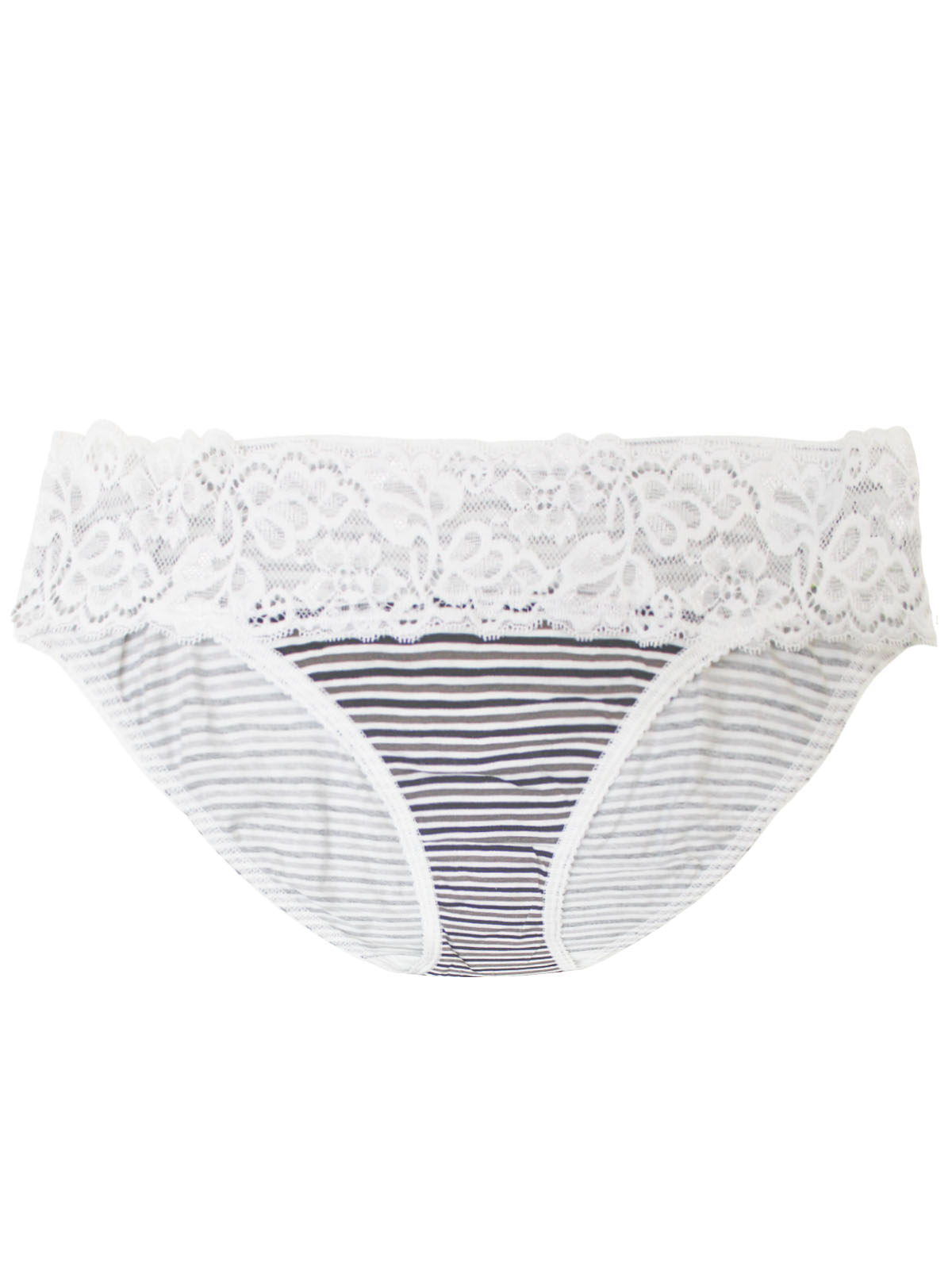 Dunnes Stores  White Cotton Rich High Leg Knickers - Pack Of 3