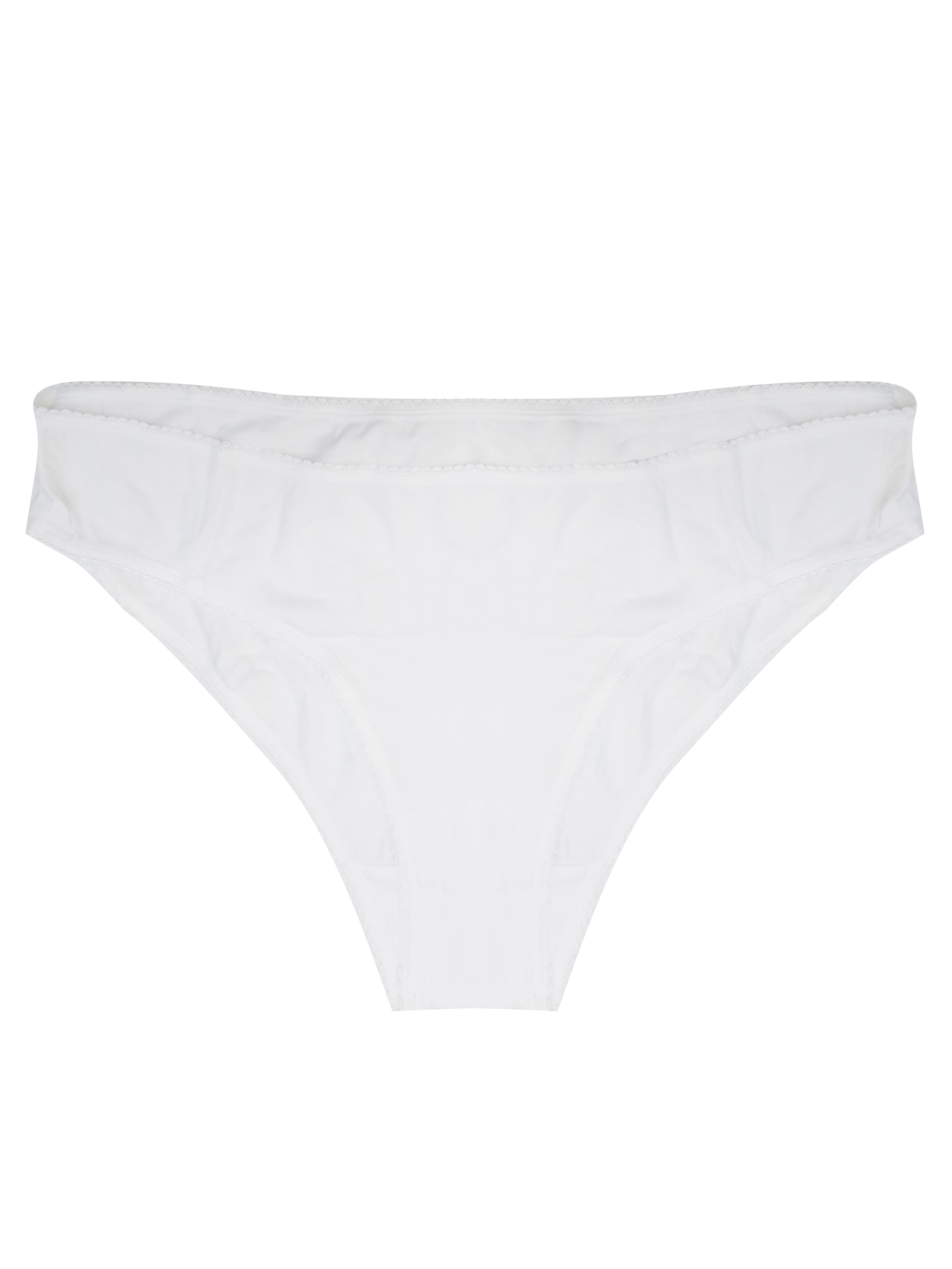 Marks and Spencer - - M&5 WHITE Cotton Rich Brazilian Knickers - Plus ...