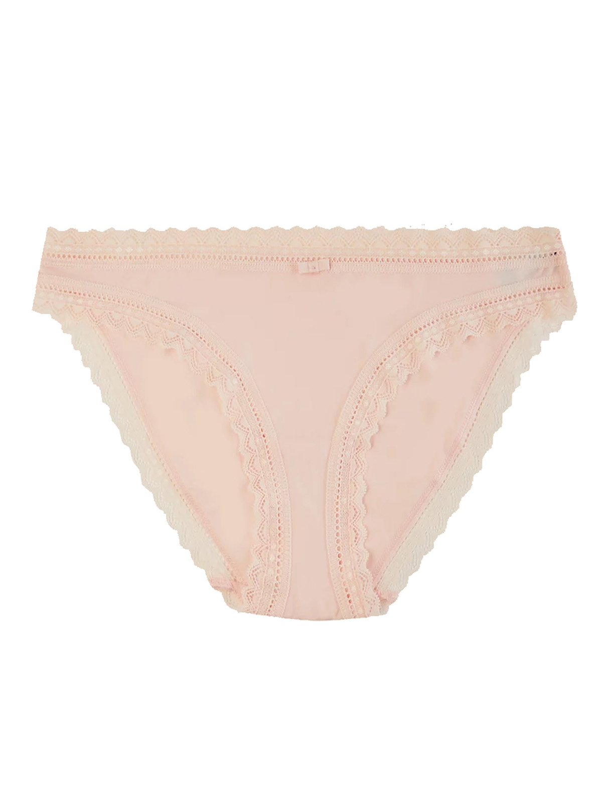 Marks and Spencer M&5 PINK 4PACK Microfibre Lace Trim Bikini