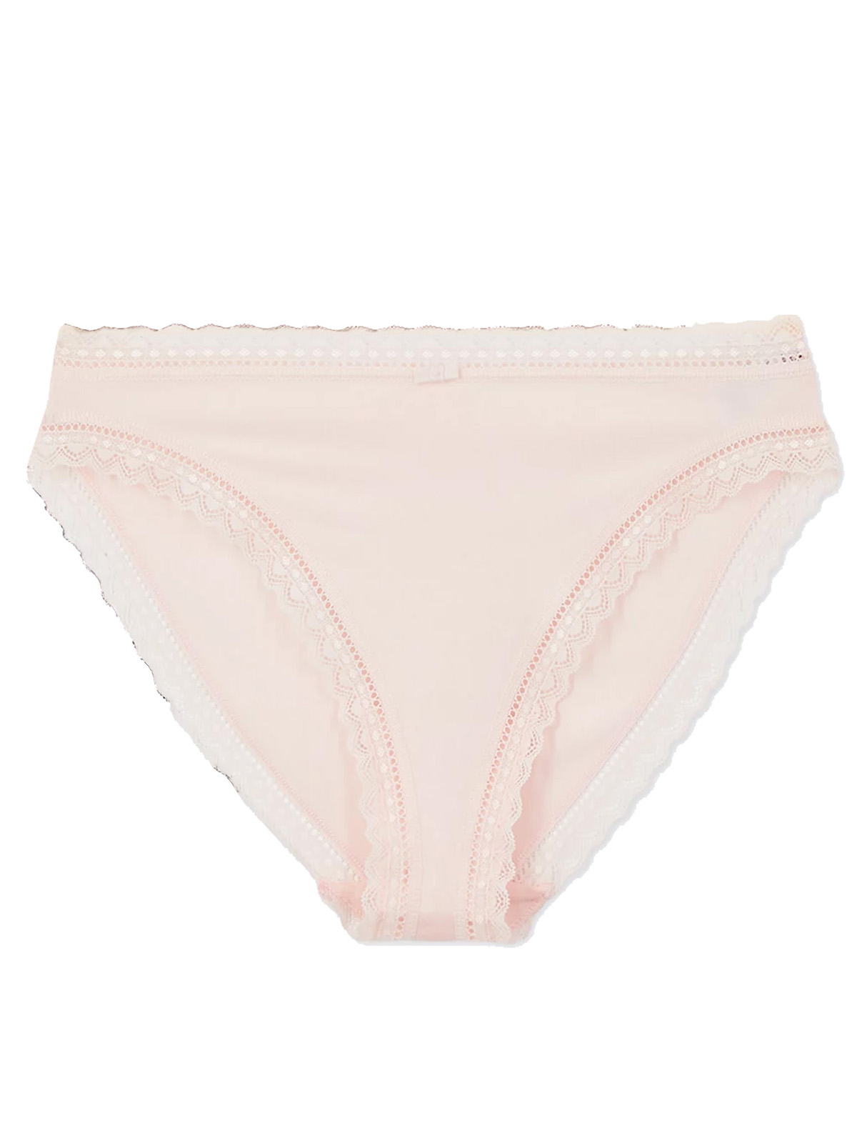 Marks and Spencer - - M&5 PINK 4-PACK Microfibre Lace Trim High Leg ...