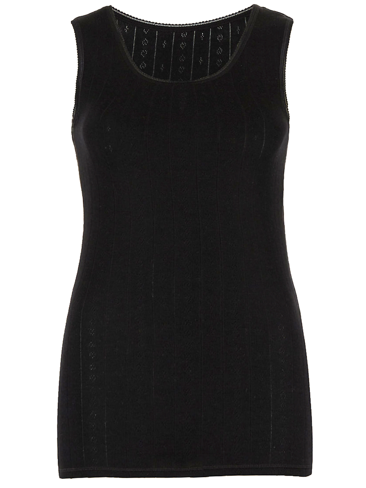 Marks and Spencer M&5 BLACK 2Pack Thermal Pointelle Built Up