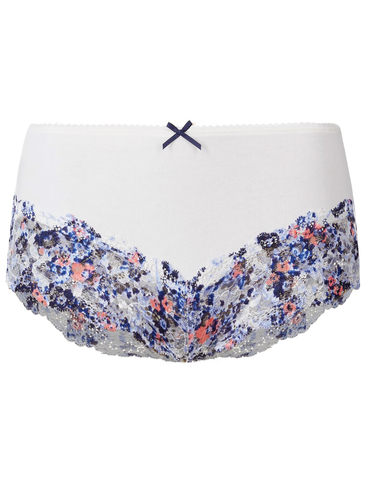 Marks and Spencer M&5 CREAM Floral Lace Midi Knickers Size 8 to 28