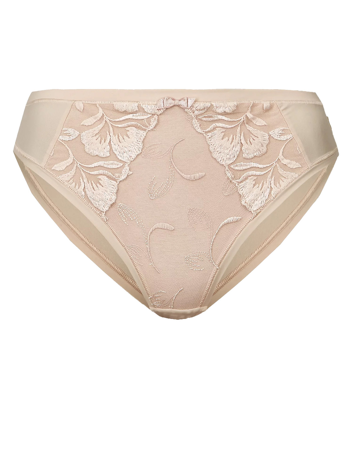 Marks and Spencer M&5 ALMOND Olivia Embroidered High Leg Knickers