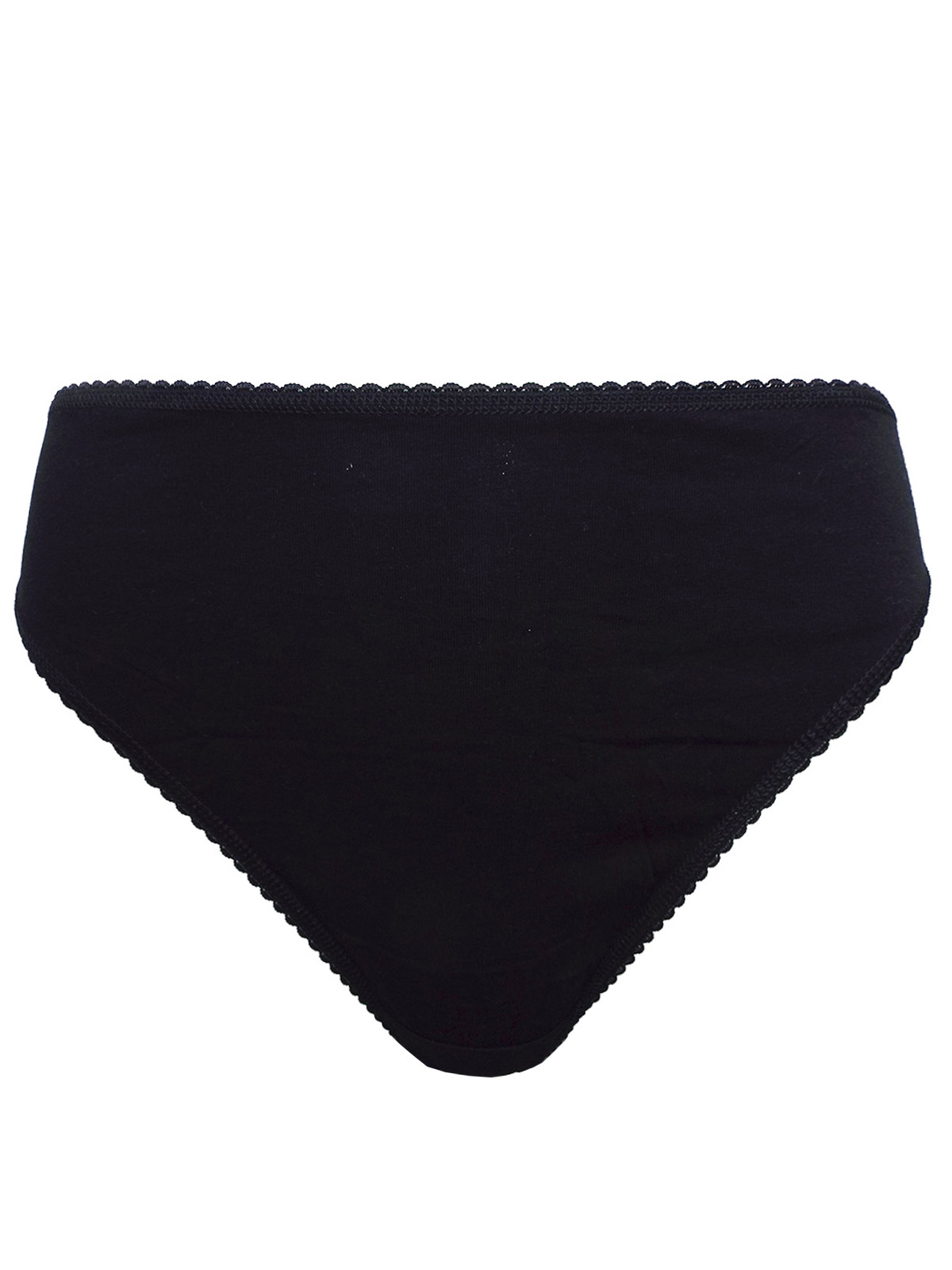 Marks and Spencer M&5 BLACK Cotton Rich High Leg Knickers Plus