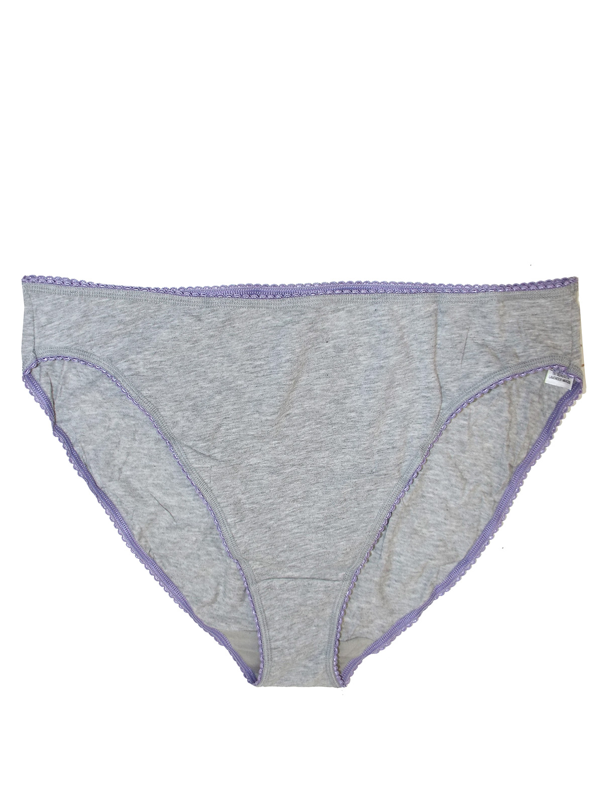 Marks and Spencer - - M&5 GREY Cotton Rich High Leg Knickers - Plus ...