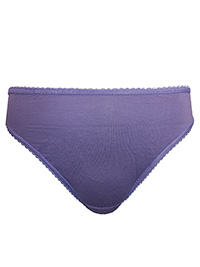 M&5 LILAC Cotton Rich High Leg Knickers - Plus Size 18 to 20 M&5 LILAC Cotton Rich High Leg Knickers - Plus Size 18 to 20