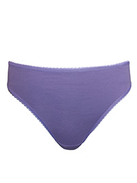 M&5 LAVENDER Cotton Rich Bikini Knickers - Plus Size 18 to 20 M&5 LAVENDER Cotton Rich Bikini Knickers - Plus Size 18 to 20