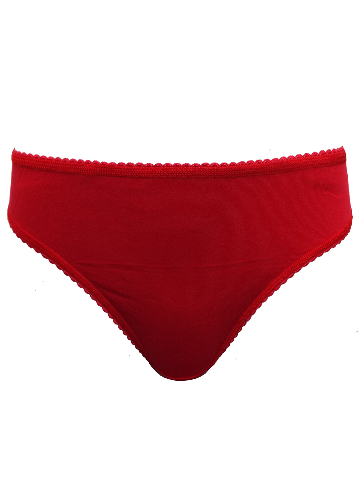 Marks and Spencer M&5 RED Cotton Rich Bikini Knickers Plus Size