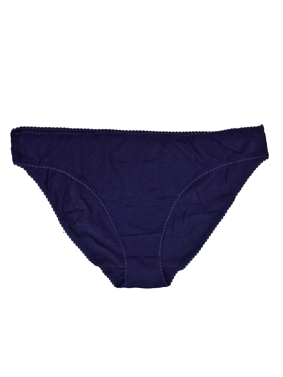 Marks and Spencer - - M&5 NAVY Cotton Rich Bikini Knickers - Plus Size ...