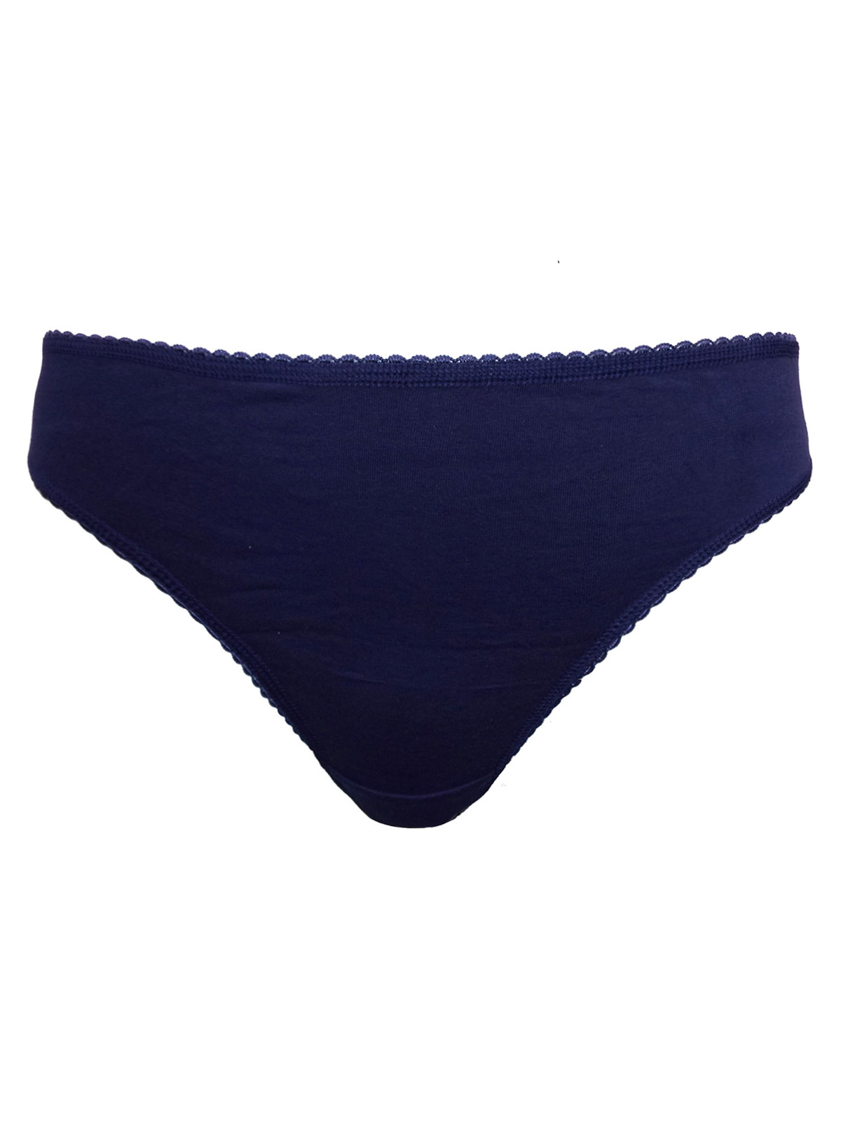 Marks and Spencer M&5 NAVY Cotton Rich Bikini Knickers Plus Size
