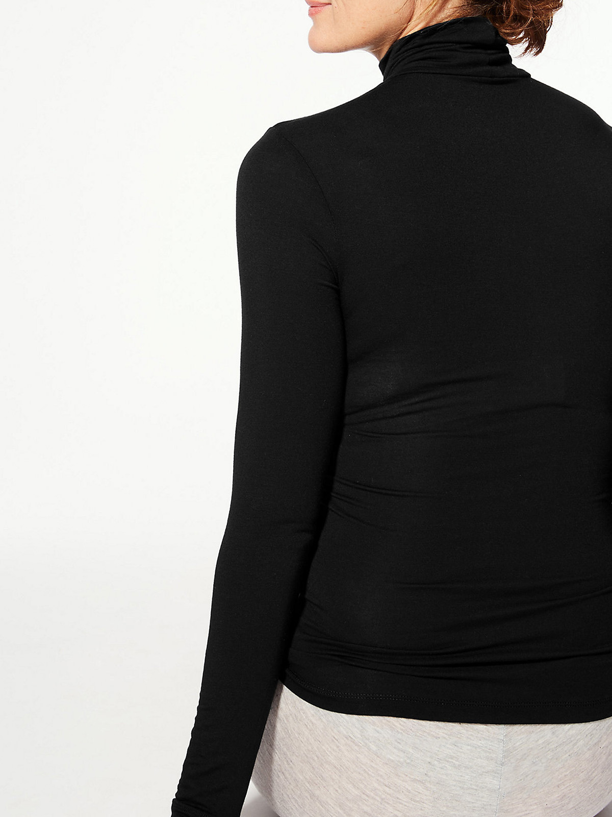 Marks and Spencer - - M&5 BLACK Heatgen Thermal Polo Neck Long Sleeve ...