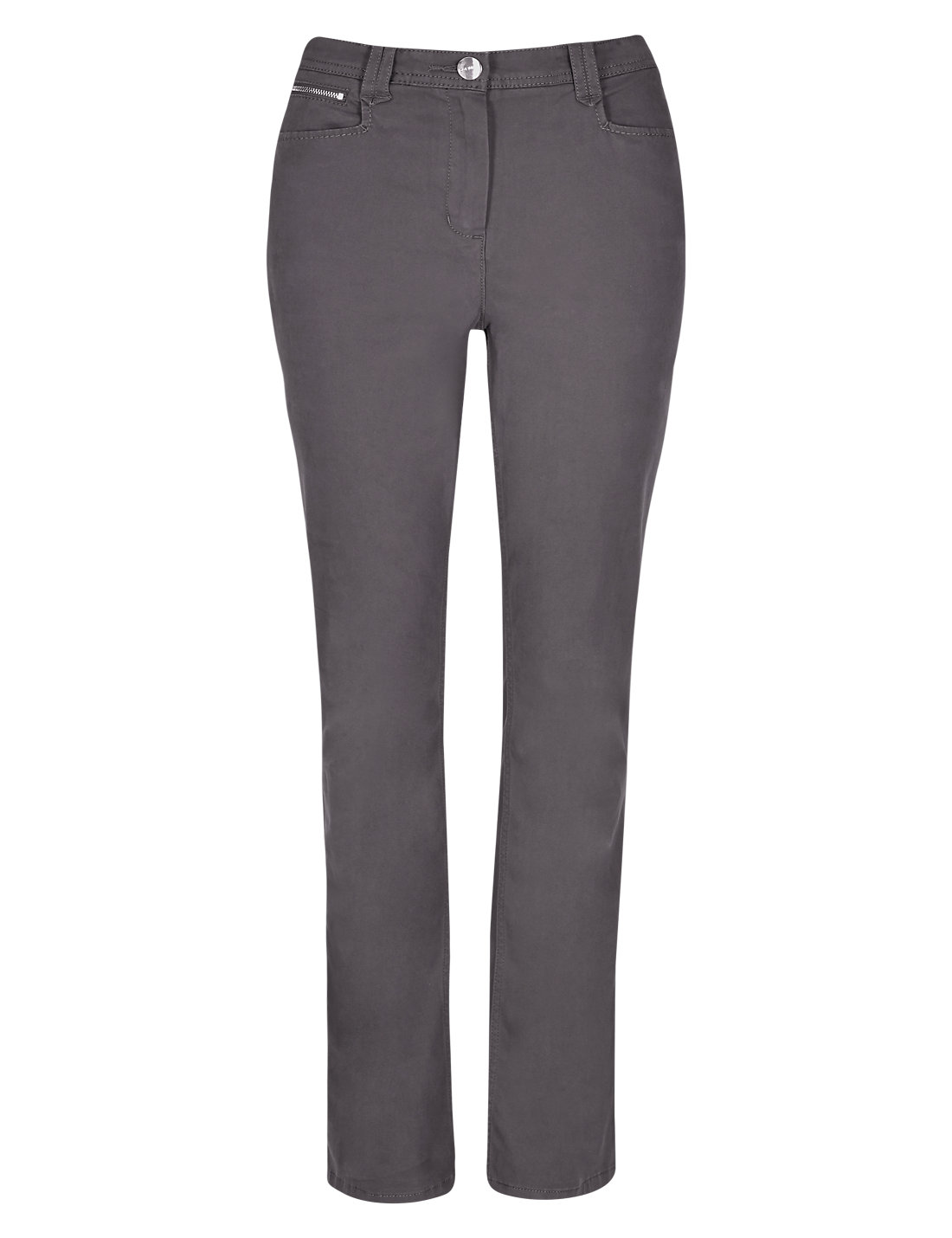 P3rUna GRAPHITE Roma Rise Soft Touch Slim Bootcut Trousers - Size 8 to 16