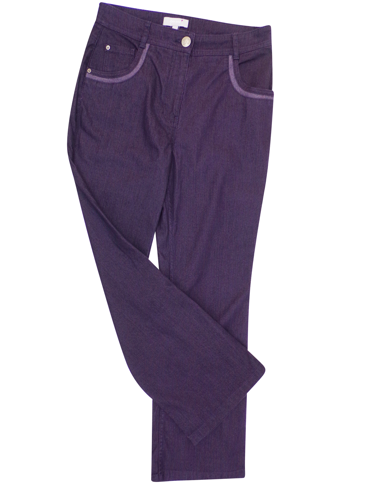 P3rUna PURPLE Bootleg Denim Jeans - Size 10 to 14