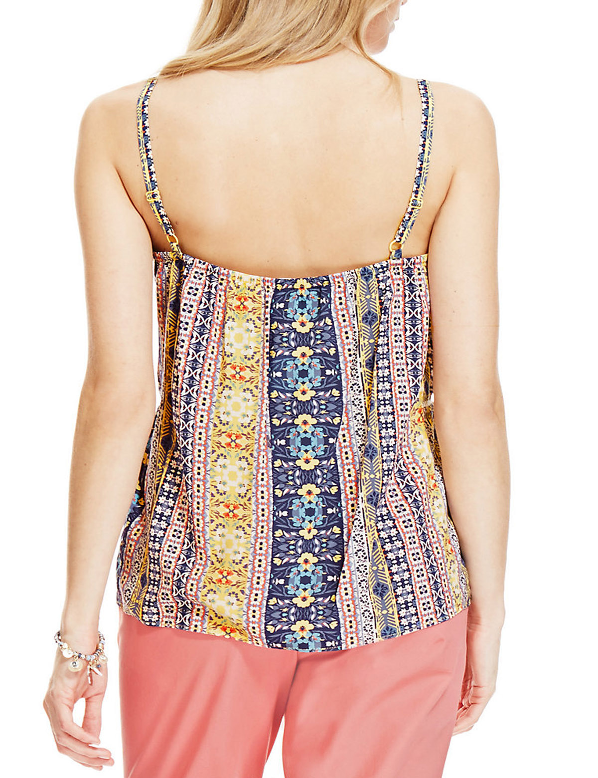 Marks and Spencer M&5 Patchwork Lace Trim Camisole Top Size 8 to 22