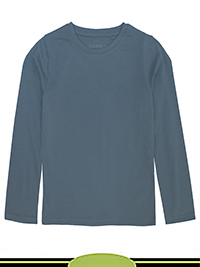 DUSK-EGG-BLUE Older Boys Pure Cotton Long Sleeve Top - Age 6/7Y to 15/16Y