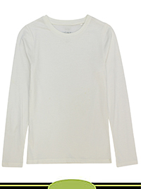 IVORY Older Boys Pure Cotton Long Sleeve Top - Age 6/7Y to 15/16Y