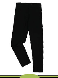 BLACK Older Girls Cotton Rich Stretch Leggings - Age 6/7Y to 9/10Y