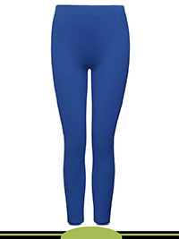 BLUE Teen Girls Cotton Rich Stretch Leggings - Age 10/11Y to 15/16Y