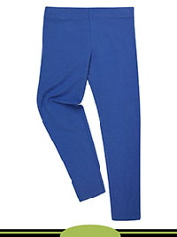 BLUE Older Girls Cotton Rich Stretch Leggings - Age 6/7Y to 9/10Y