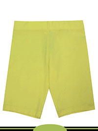 YELLOW Older Girls Cotton Rich Cycling Shorts - Age 6/7Y to 14/15Y