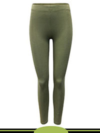 KHAKI Teen Girls Cotton Rich Leggings - Age 10/11Y to 15/16Y