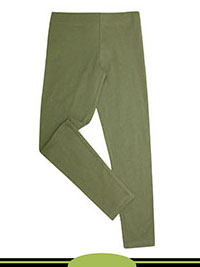 KHAKI Older Girls Cotton Rich Leggings - Age 6/7Y to 9/10Y