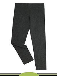 DARK-GREY Older Girls Cotton Stretch Leggings - Age 6/7Y to  9/10Y