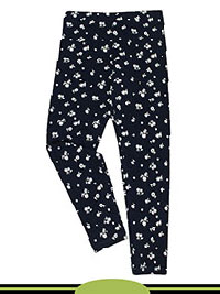 NAVY Older Girls Cotton Rich Floral Print Leggings - Age 6/7Y to 10/11Y