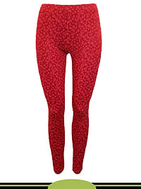 RED Teen Girls Cotton Rich Animal Print Leggings - Age 10/11Y to 15/16Y