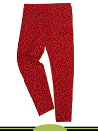 RED Older Girls Cotton Rich Animal Print Leggings - Age 6/7Y to 9/10Y