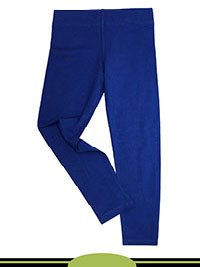 ROYAL-BLUE Older Girls Cotton Rich Leggings - Age 6/7Y to 9/10Y